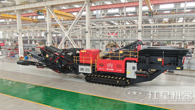 紅星機(jī)器移動(dòng)破碎機(jī)車間展示