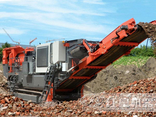 移動破碎站處理建筑垃圾