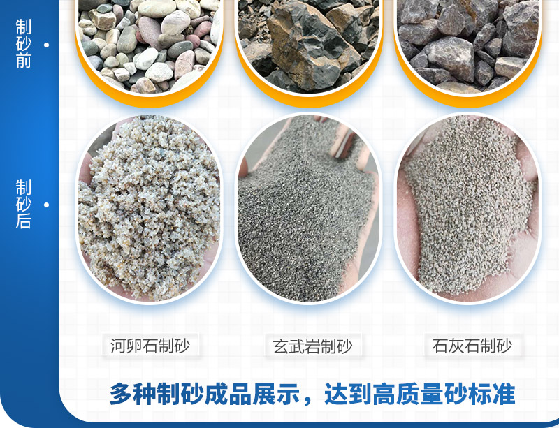 多種成品物料展示
